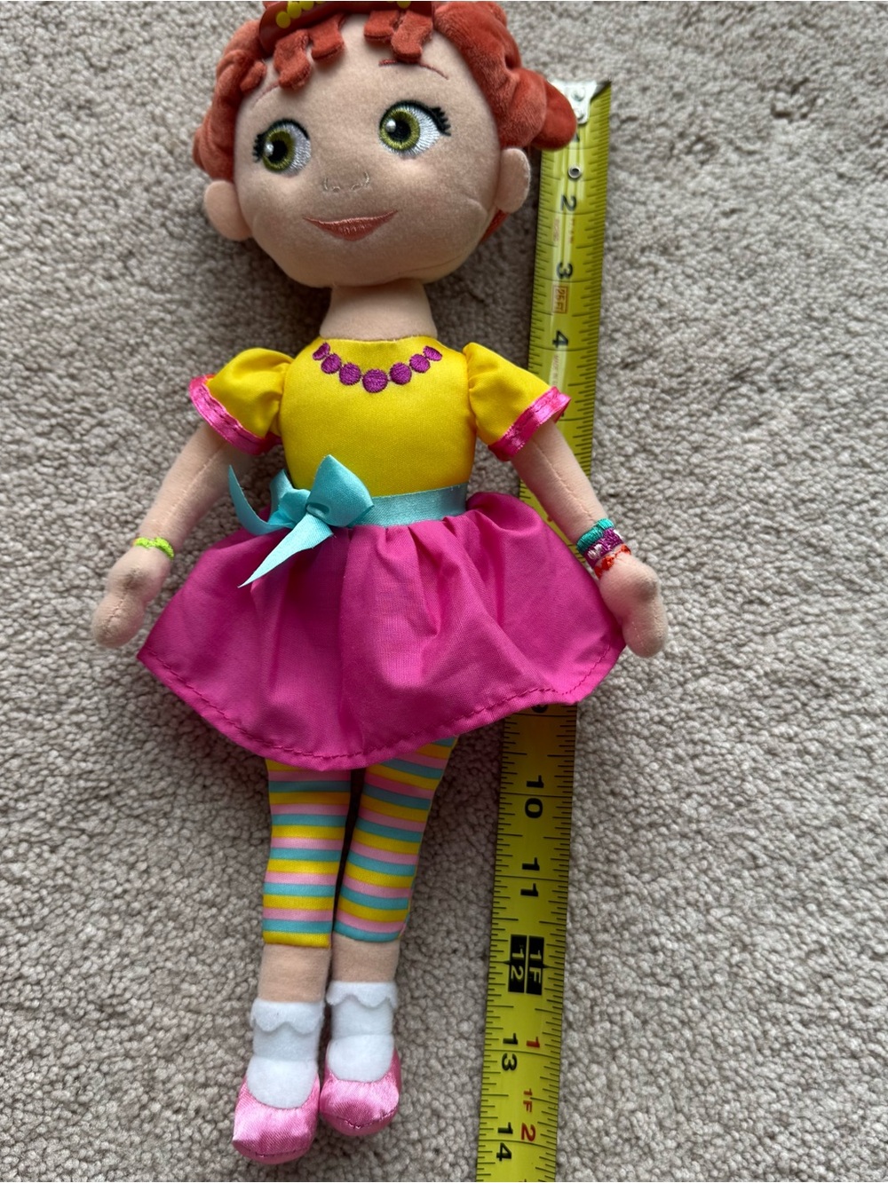Disney Store Fancy Nancy Plush Doll 14" Disney Junior Stuffed Toy Embroidered - Picture 12 of 12